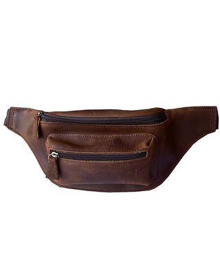 Leather Fanny Pack Brown