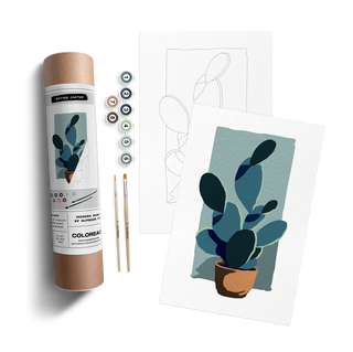Potted Cactus: Paint by Number Kit